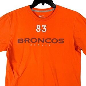 Denver Broncos Wes Welker T Shirt Mens L Nike Team Sports NFL Orange Game Day